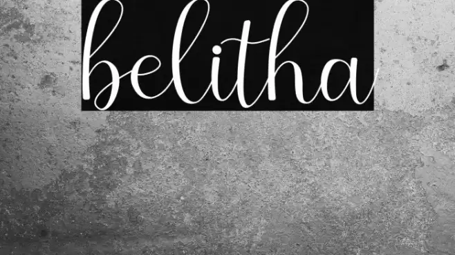 belitha Font examples