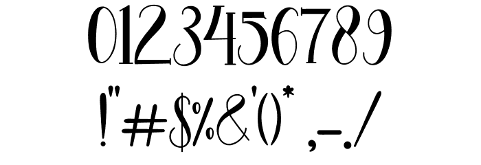 belladeya Font OTHER CHARS