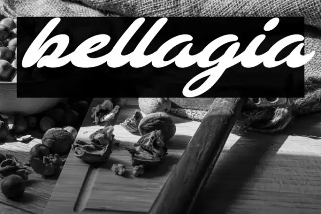 bellagia Font examples