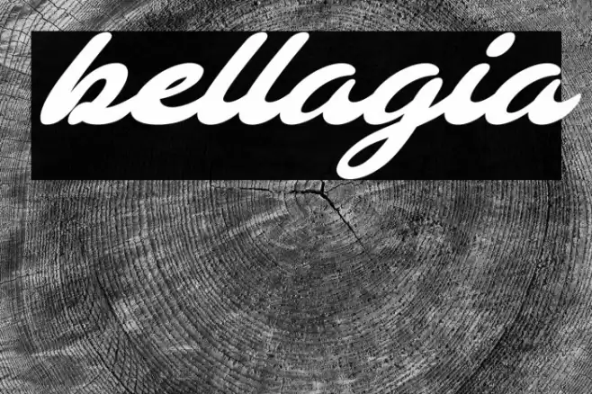 bellagia Font examples
