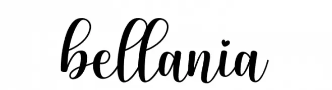 bellania  Frei Schriftart Herunterladen