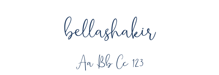 bellashakir Font Preview