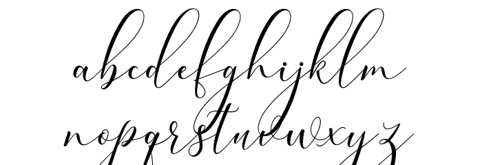 bellisa Font LOWERCASE