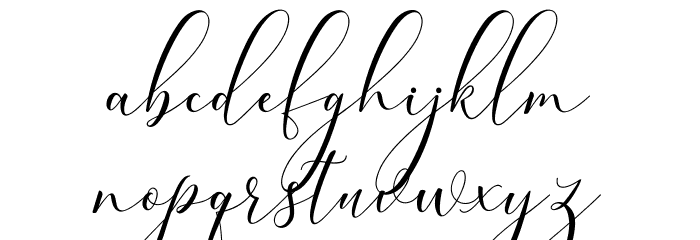 bellisa Font LOWERCASE