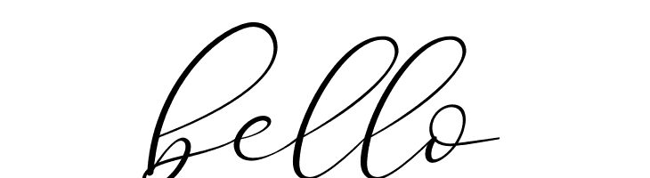 bello  フリーフォントのダウンロード