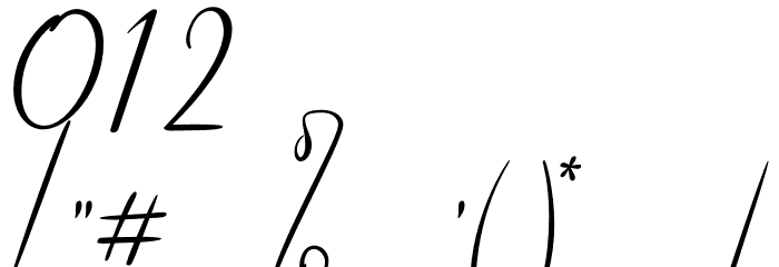 bello Font OTHER CHARS