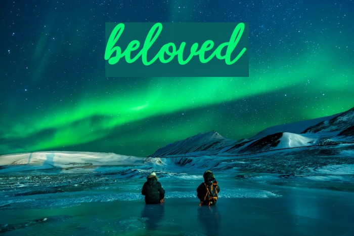 beloved Font examples