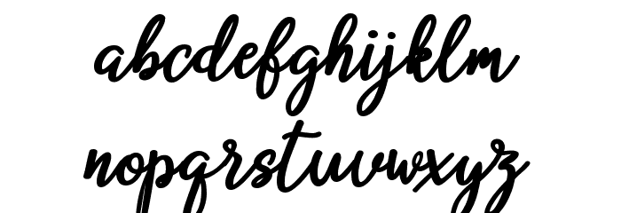 beloved Font LOWERCASE