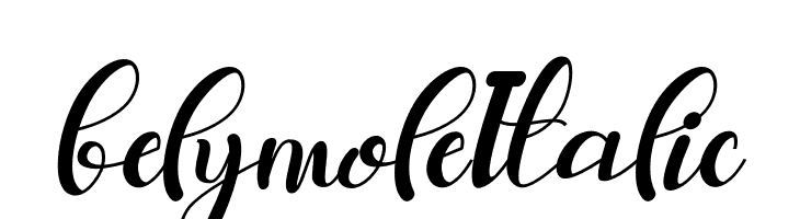 belymole Italic  フリーフォントのダウンロード
