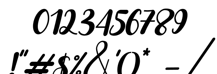 belymole Italic Font OTHER CHARS