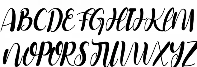 belymole Italic 字体 大写