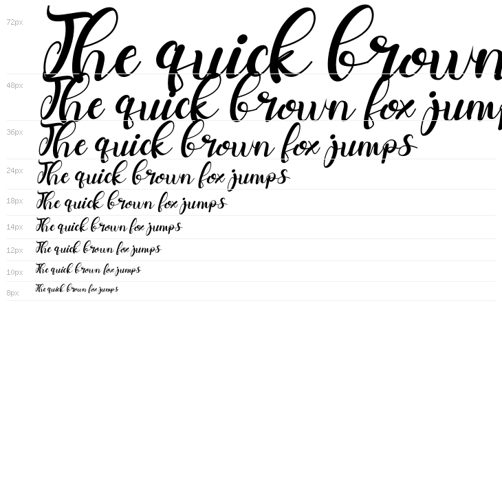 belymole Italic Waterfall