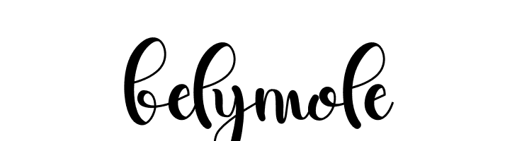 belymole  免费字体下载