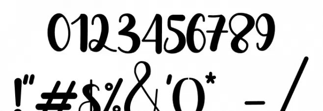 belymole Font OTHER CHARS