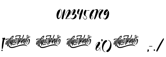 beneficha Font OTHER CHARS