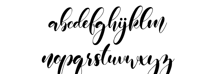 beneficha Font LOWERCASE