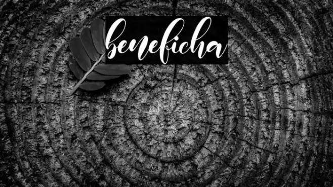 beneficha Font examples