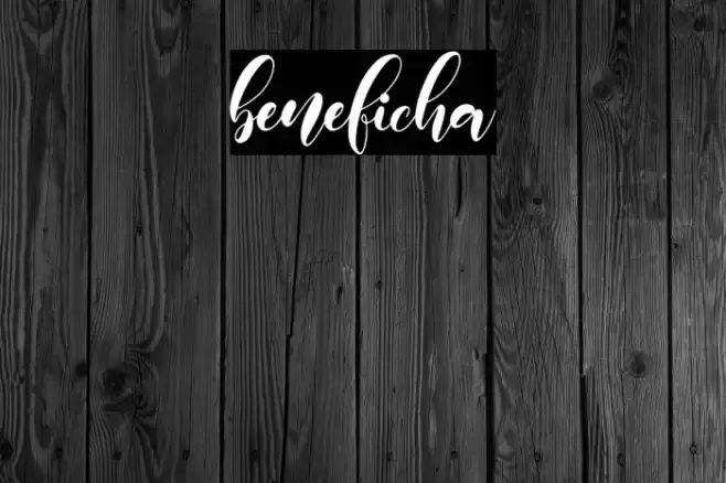 beneficha Font examples