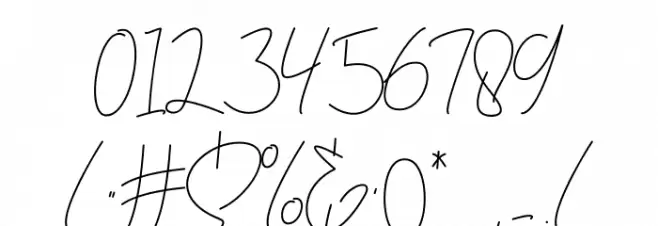 berlinsignature Font OTHER CHARS