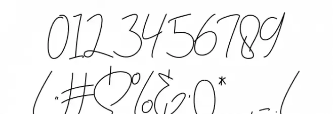 berlinsignature Font OTHER CHARS