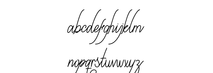 berlinsignature Font LOWERCASE