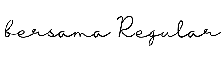 bersama Regular  Fuentes Gratis Descargar