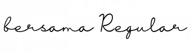 bersama Regular  Descarca Fonturi Gratis