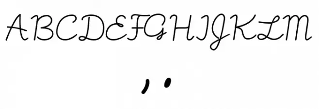 bersama Regular Font Alte caractere