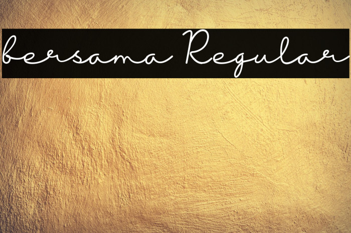 bersama Regular Example 1