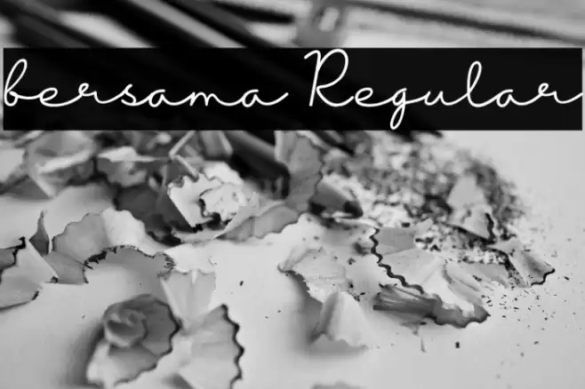 bersama Regular Font examples