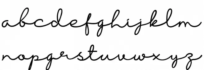 bersama Regular Font Litere mici