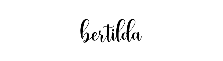 bertilda  Скачать бесплатные шрифты