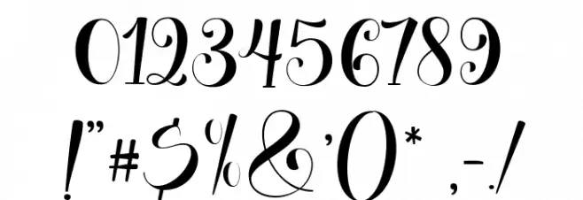 berylover Regular Font OTHER CHARS