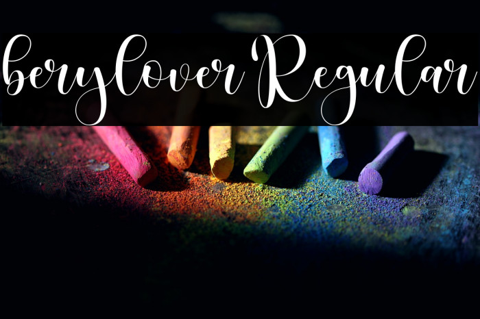 berylover Regular Example 1