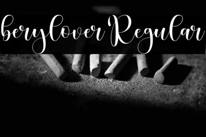 berylover Regular Font examples