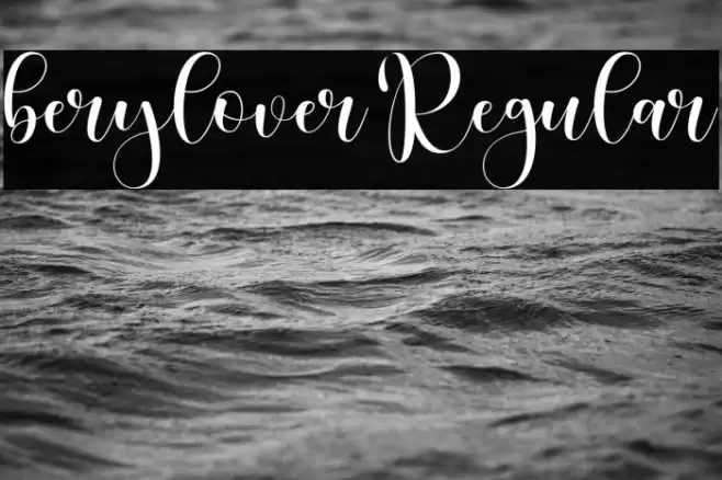 berylover Regular Font examples