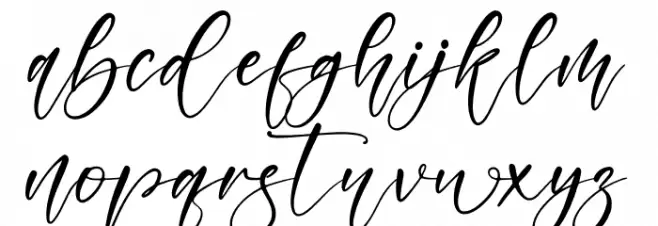 bestalia Schriftart Kleinbuchstaben