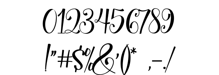 betharia Font OTHER CHARS