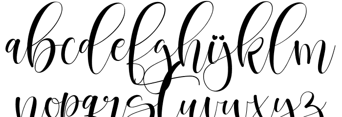 betharia Font LOWERCASE