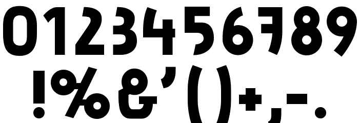 beton Bold Font OTHER CHARS