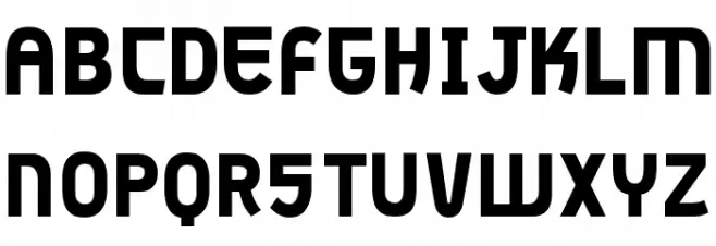 beton Bold Schriftart Groß