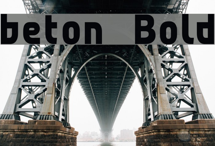 beton Bold Font examples