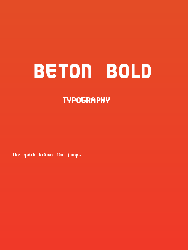 beton Bold Poster