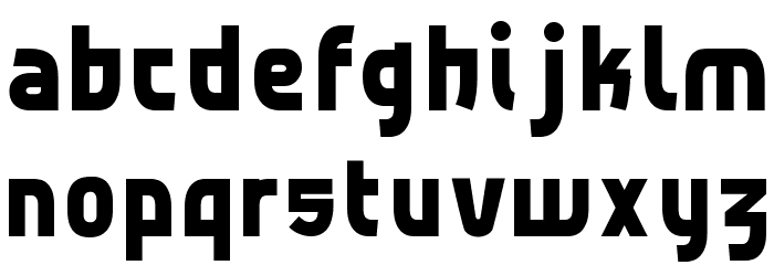 beton Bold Font LOWERCASE