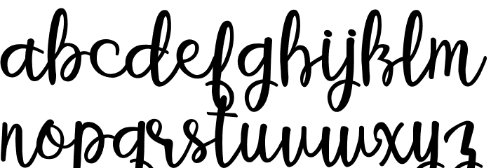 betterfly christmas Font LOWERCASE