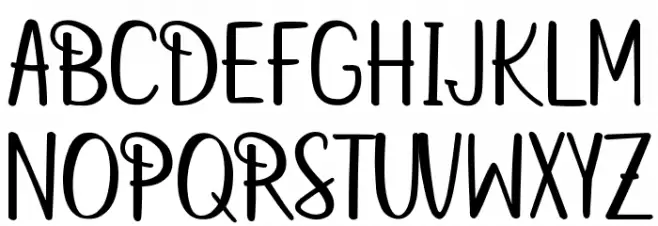 betterfly christmas Font Litere mari
