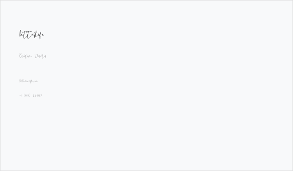 betterlife Business Card