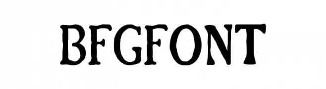 BFG Font  Frei Schriftart Herunterladen