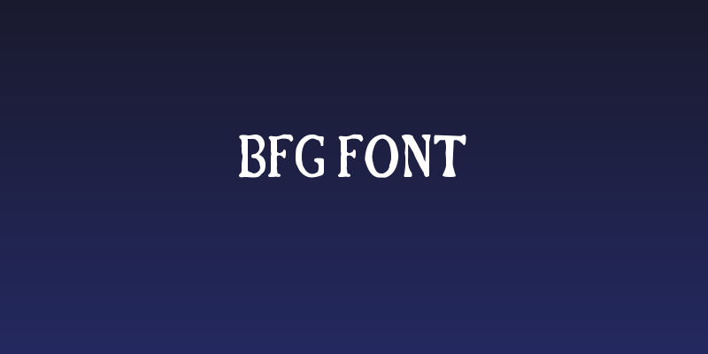 BFG Font Social Header