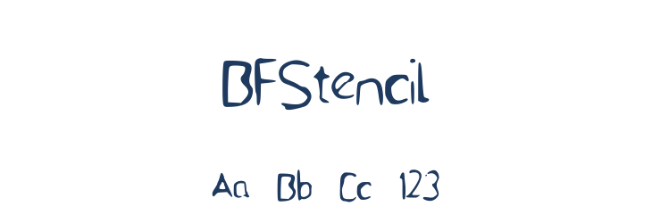 BFStencil Font Preview